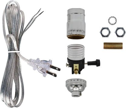 Creative Hobbies Make a Lamp or Repair Kit - All Essential Hardware, 3 Silver