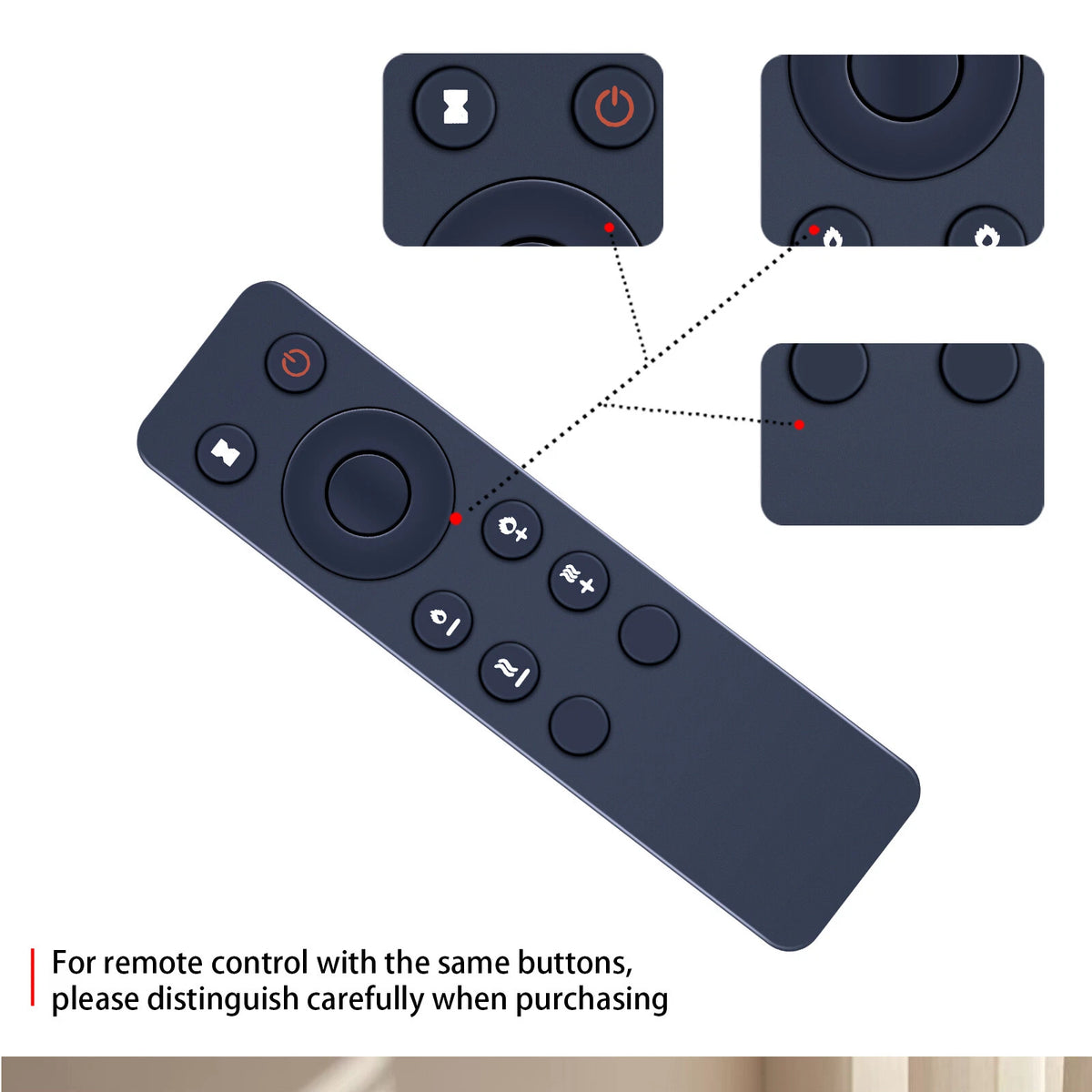 Remote Control For Paramount Fitness Electric Fireplace Insert Heater BLT-999A-2