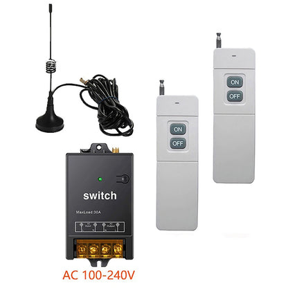 1.5KM Long Range 2CH RF Wireless Remote Control Switch Transmitter+Receiver Kits