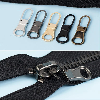 Mizeer Small Zipper Pull Replacement, Perfect for Hole 4pcs Bronze