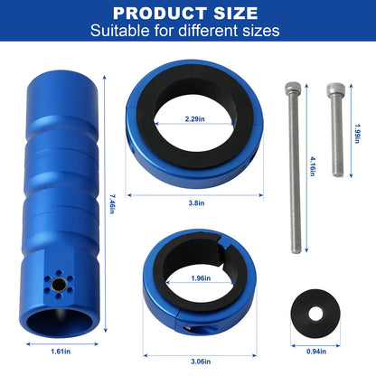 Wakeboard Tower Flag Holder Kits Rail Mount without Drilling Blue