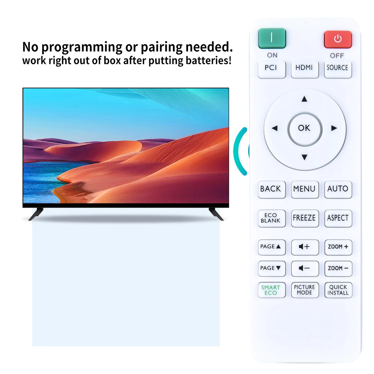 RCX016 Remote Control For BenQ Projector MS560 MX560 MW560 MH560 MS560P MX560P