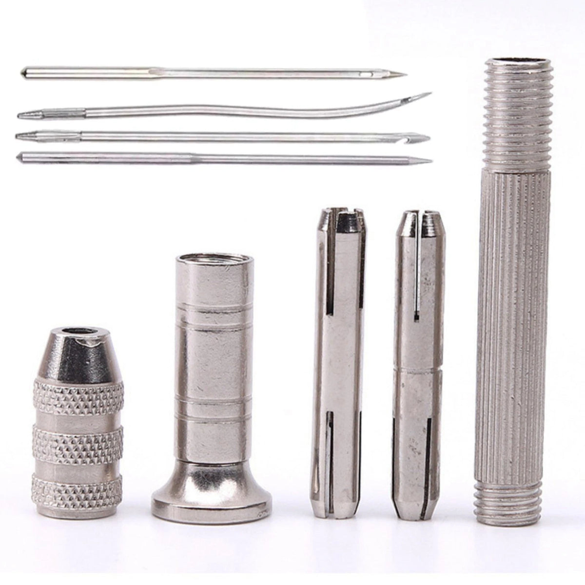 Leather Sewing Awl Set Shoes Repair Punch Stitching Needle Alloy+Copper
