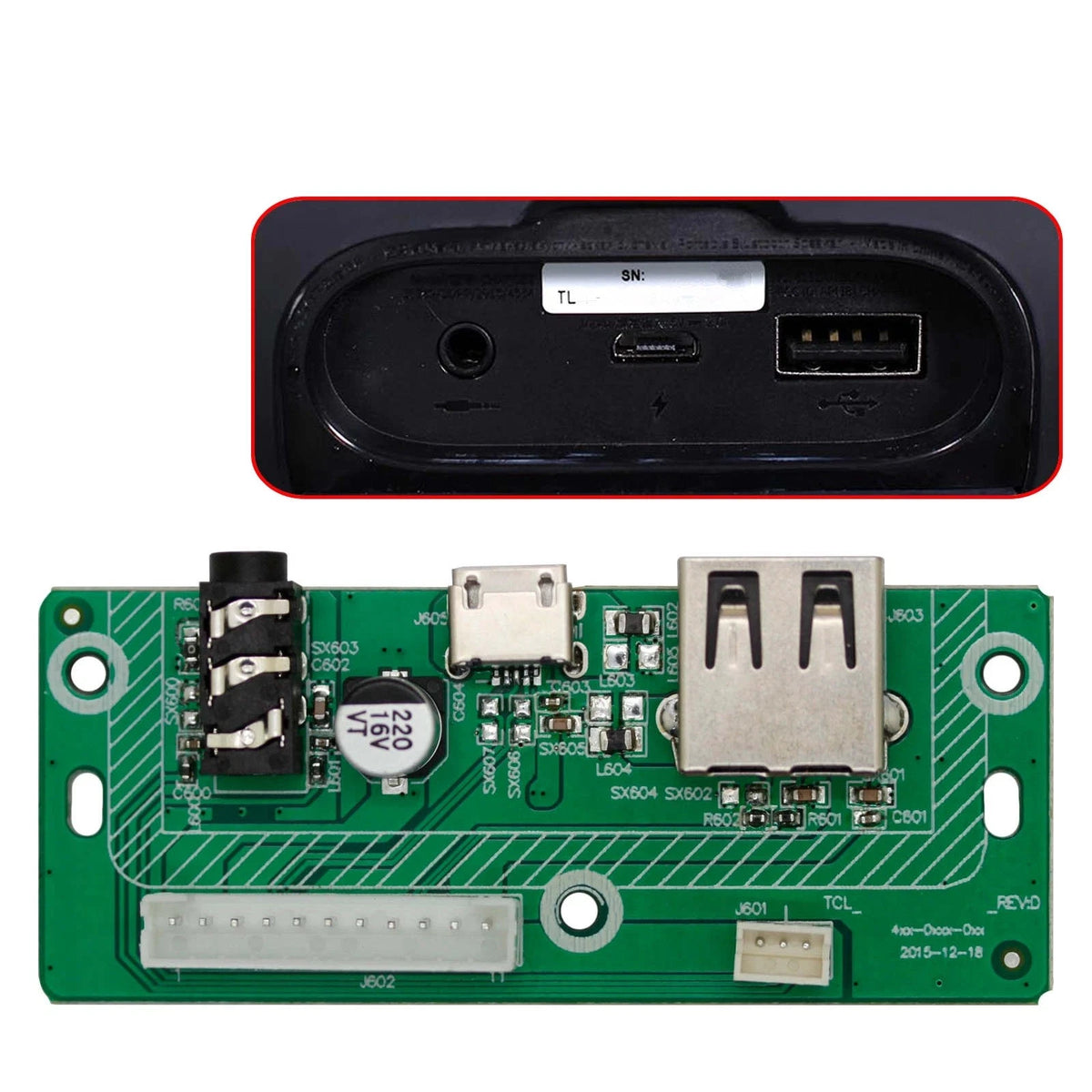 Power Dock Motherboard USB Charging Port Audio Jack for JBL Charge 3 TL Speaker