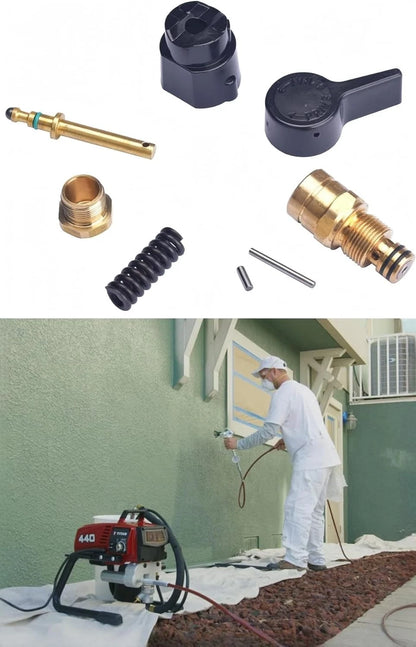 700258 Prime Spray Valve Kit,Drain Compatible with Titan 440 540 Brass