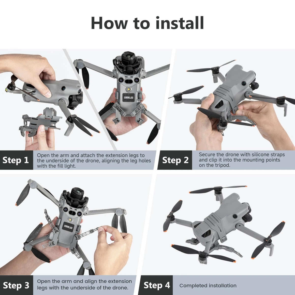 STARTRC Landing Gear for DJI Mini 5 Pro Accessories, Foldable Extended Quick...