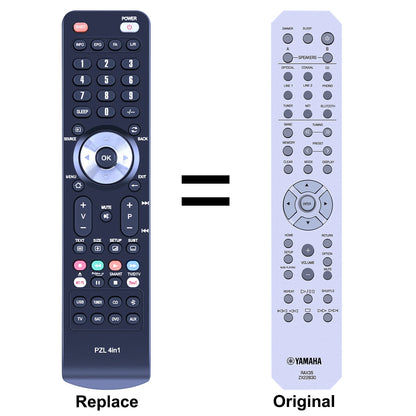 RAX35 ZX22830 Replacement Remote Control For Yamaha Receiver R-N303 RN303
