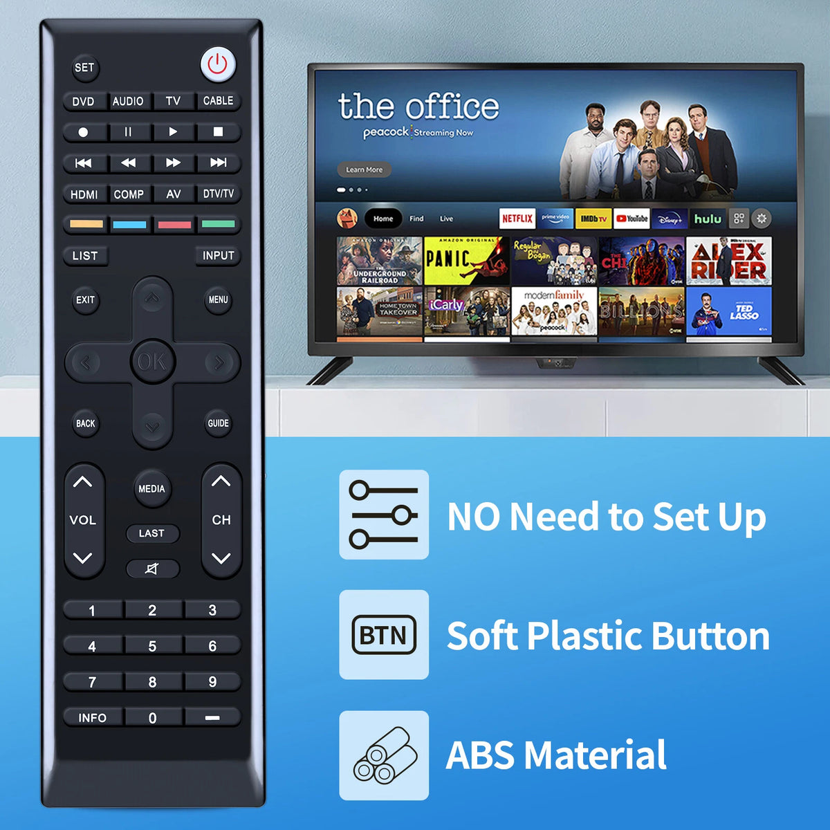 VUR11 Remote Control For Vizio Smart TV M320VT M370VT M420VT M470VT-CA VUR-11