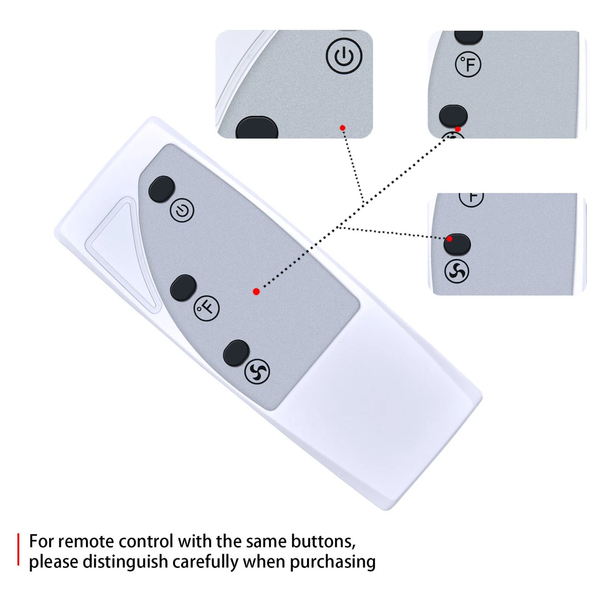 Remote Control For Amazon Basics Window Fans Digital Control WDF9-1D
