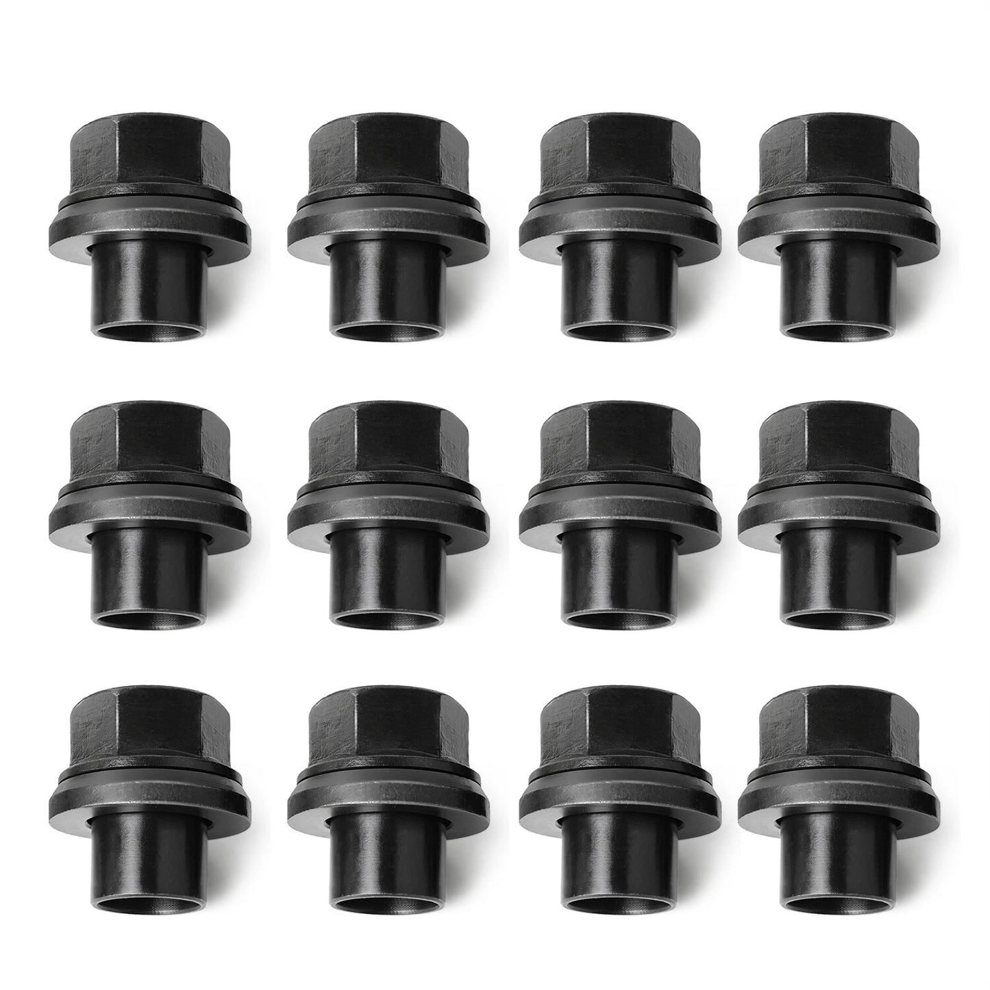 12 Pack 33mm M22x1.5 x 19mm Wheel Nuts Sleeve Nuts M22-1.5x19mm Skirt Flange