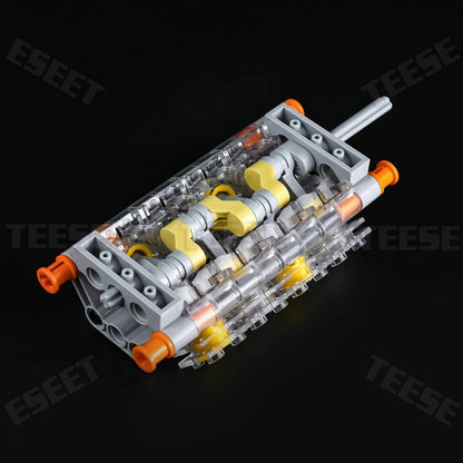 TEESE 55pcs Crankshaft Engine 6 inches x 4 x 2 inches, Yellow