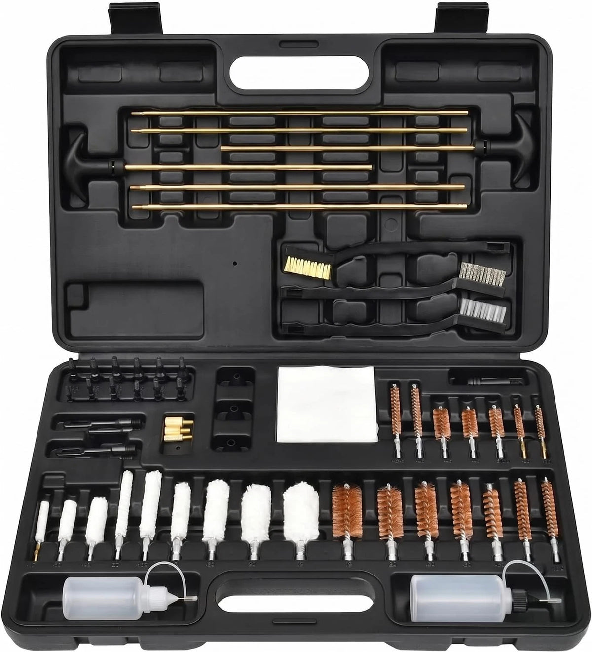 GLORYFIRE Universal Gun Cleaning Kit with Nylon Jags Set One Size, Black