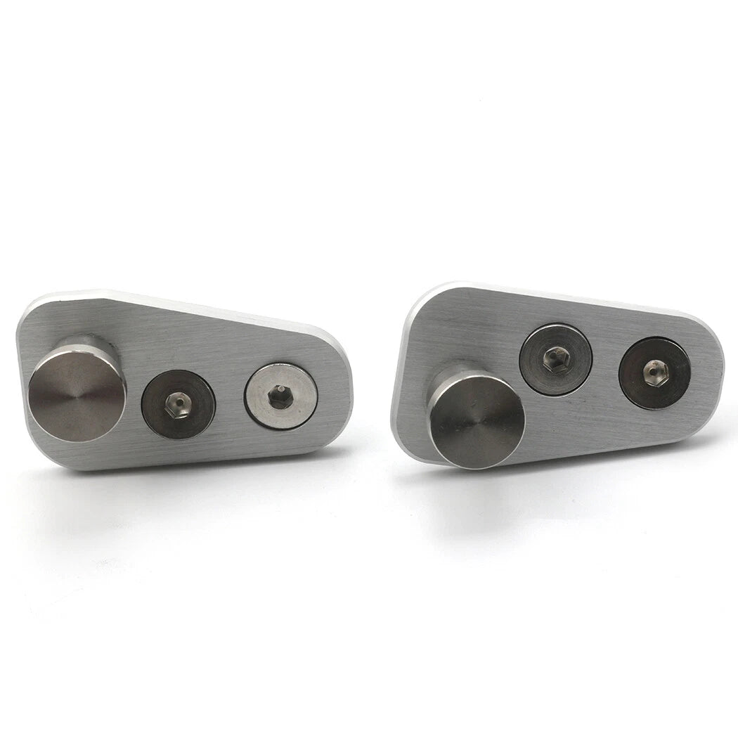 Pair Aluminium Door Striker Door Pin Adapter for Jeep CJ7 76-80 Late Model Door