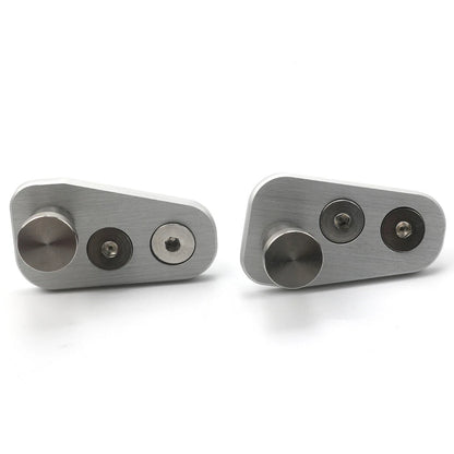 Pair Aluminium Door Striker Door Pin Adapter for Jeep CJ7 76-80 Late Model Door