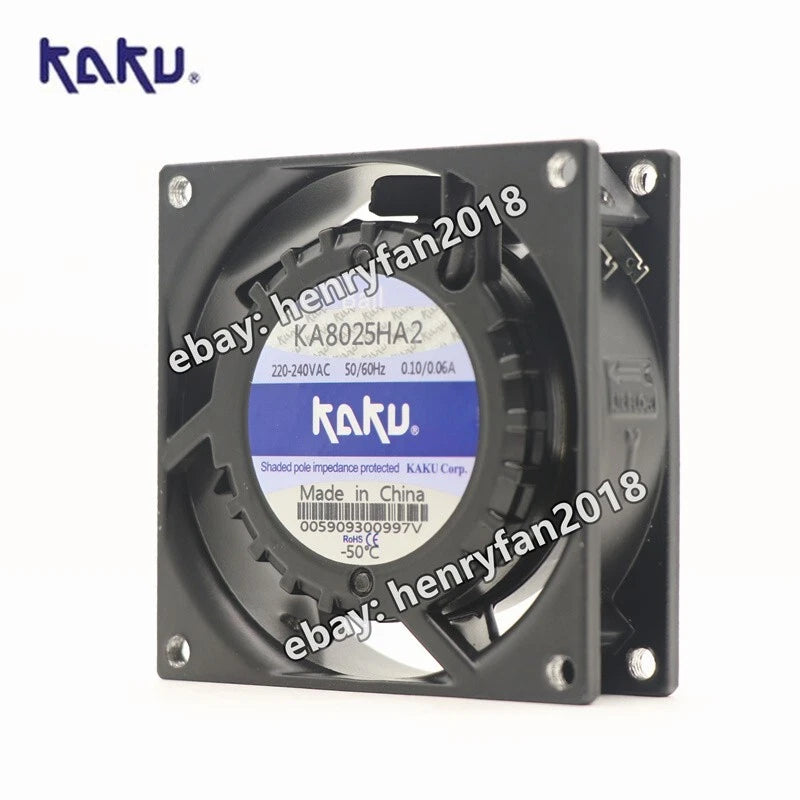 KAKU KA8025HA2 Axial fan 220/240V 0.10/0.06A 80*80*25MM Cooling fan Ball bearing