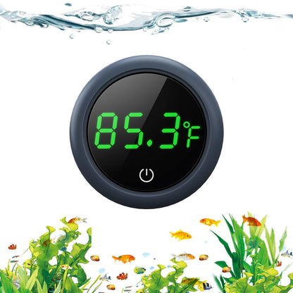 PAIZOO Fish Tank Digital Thermometer Accurate LED Display to Small, Black