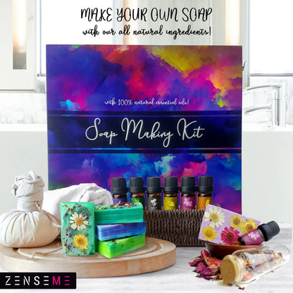 Soap Making Kit for Adults, Standard, Pink, Purple, Blue, Green, Yellow, Red