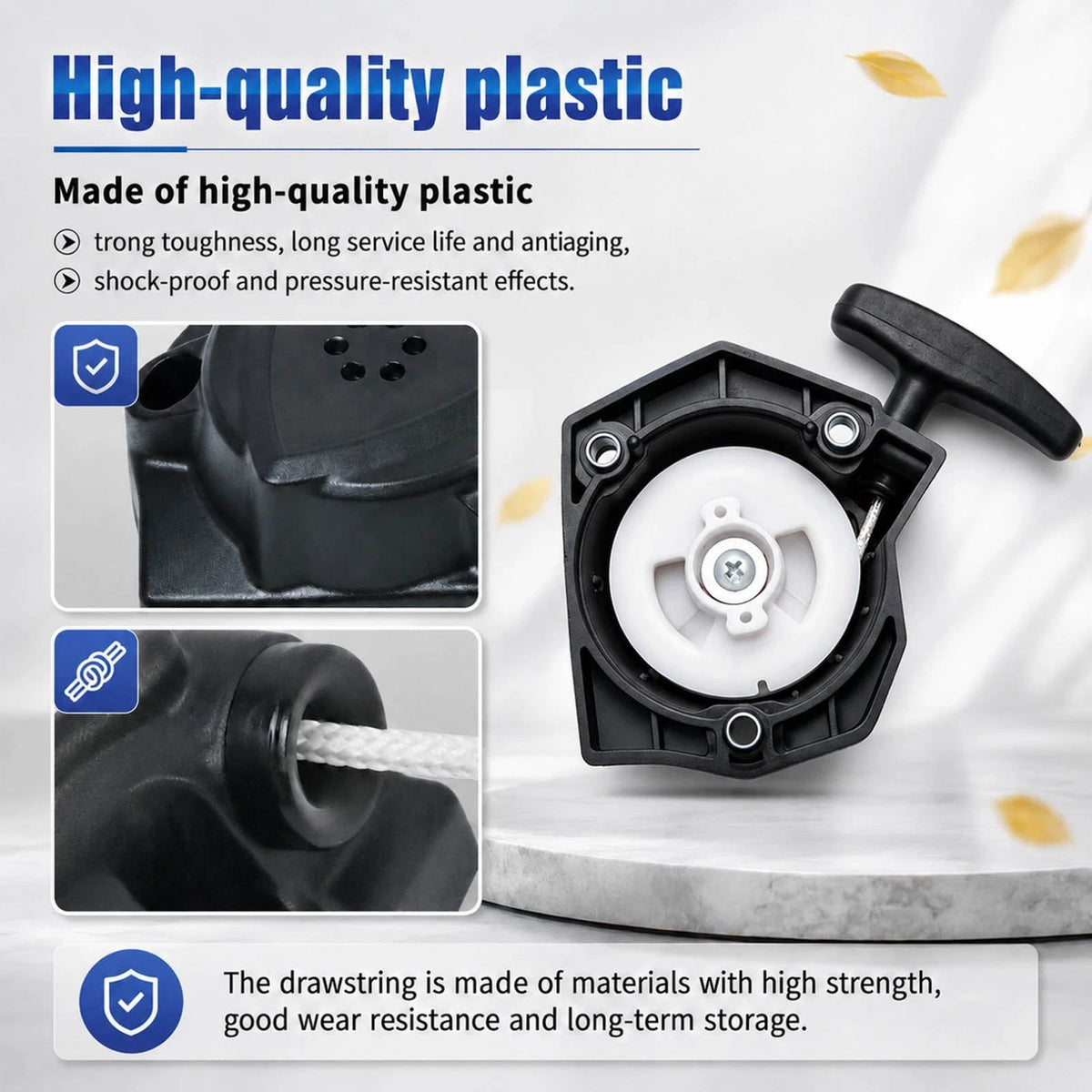 Easy to Replace Recoil Starter For Echo PB-2520 Replacement Part Wear Resistance