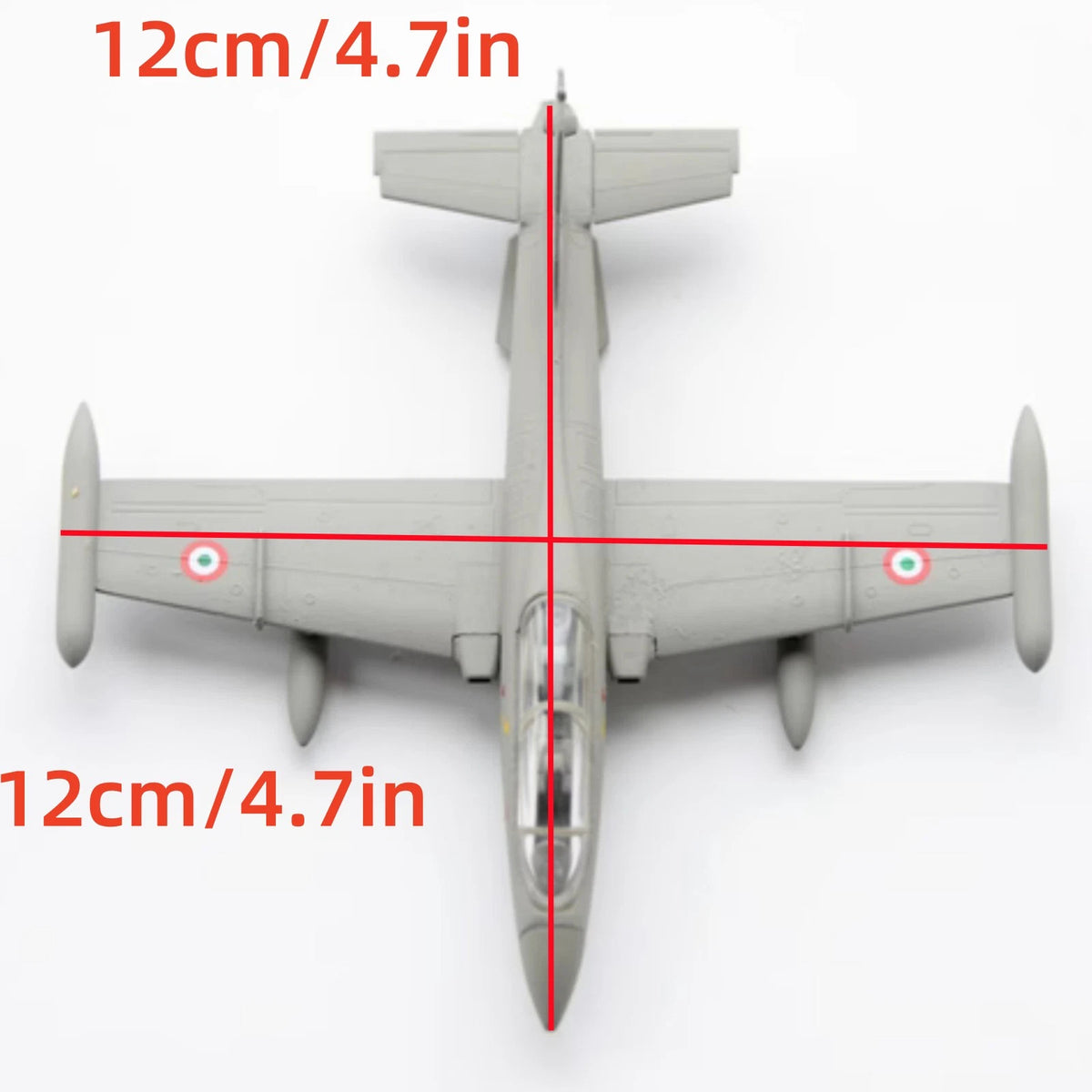 High Simulation 12cm Diecast Alloy 1/94 Italy For Aermacchi MB339 Fighter Model