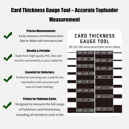 Gem Mint Card Grading Tool – Centering Tool, Sports Black Red