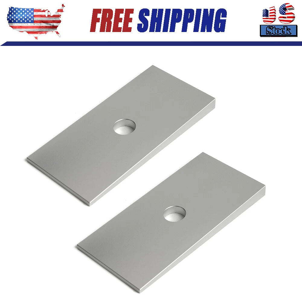 2.5" Degree Angle Correction Suspension Pinion Axle Shims Leaf Wedge Lift Silver