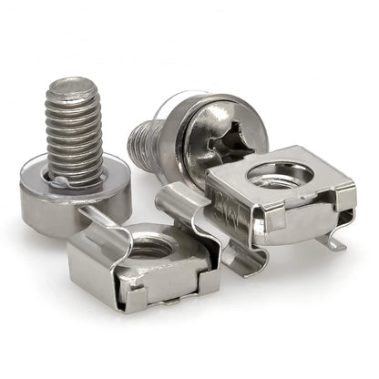 20PCS/Pack M6 Rack Mount Cage Nuts, x 16mm Fixing Screws and Nuts...