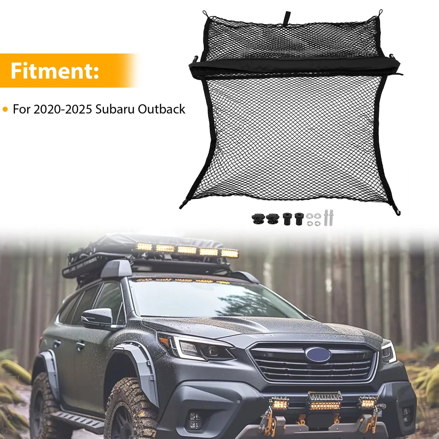 Rear Compartment Cargo Net Black Mesh F551SAN000 For 2020-2025 Subaru Outback
