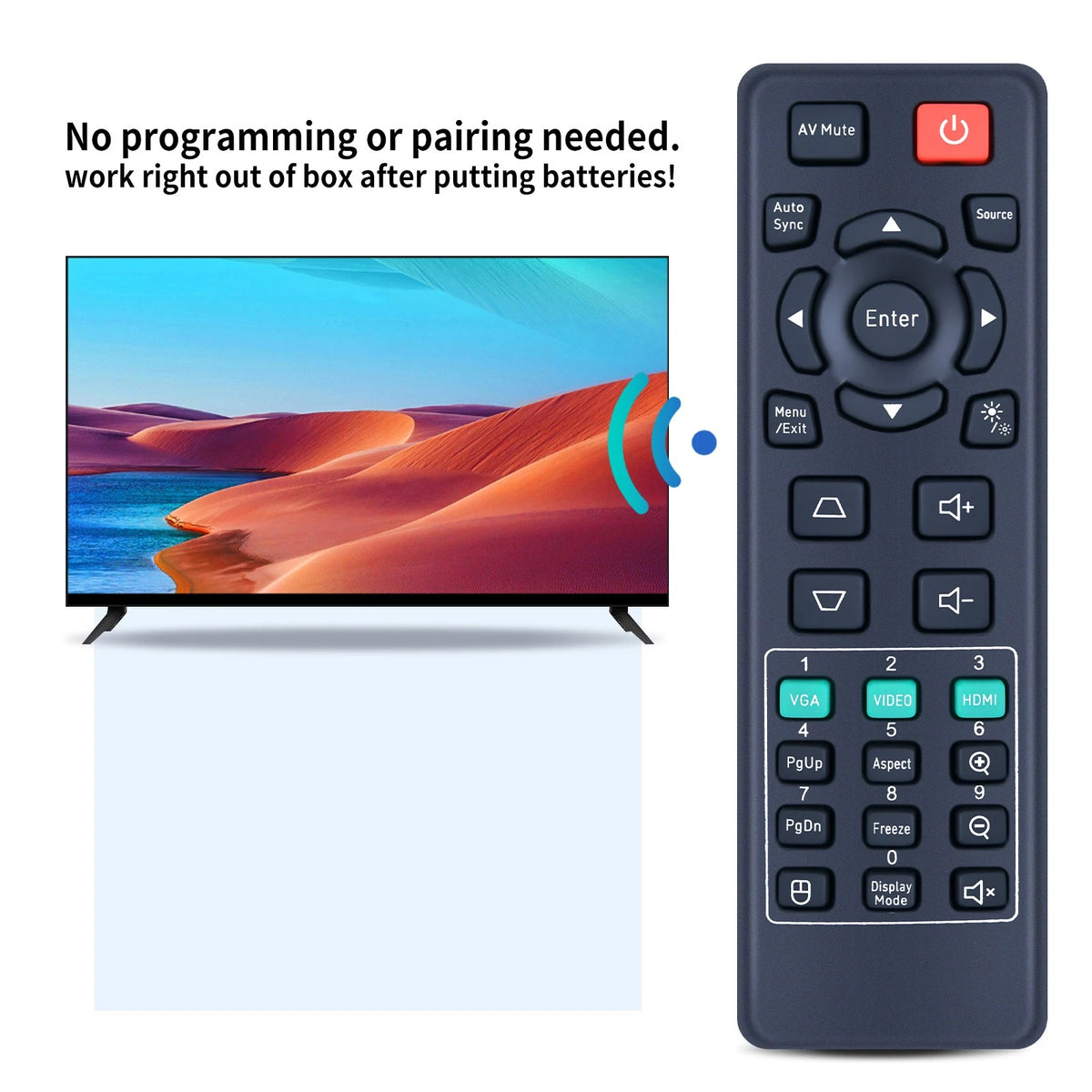 IR1109R1 Replace Remote Control For ViewSonic LS740W LS710HD LS751HD LS741HD