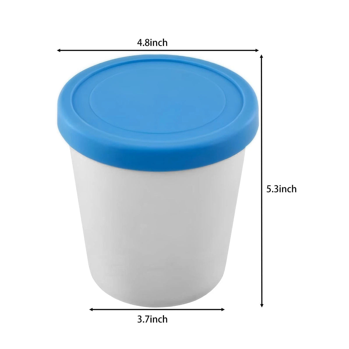 YQMYXG 32 Oz Ice 4.7 inches (L/W) x 5.3 (H), Red Blue Green Orange