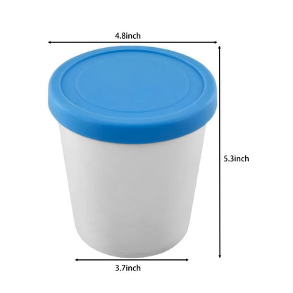YQMYXG 32 Oz Ice 4.7 inches (L/W) x 5.3 (H), Red Blue Green Orange