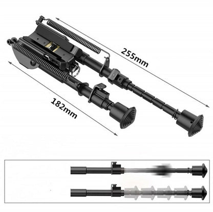 Adjustable 6-9" Sniper Hunting Rifle Bipod Sling Shooting Mount Stand Adapter d