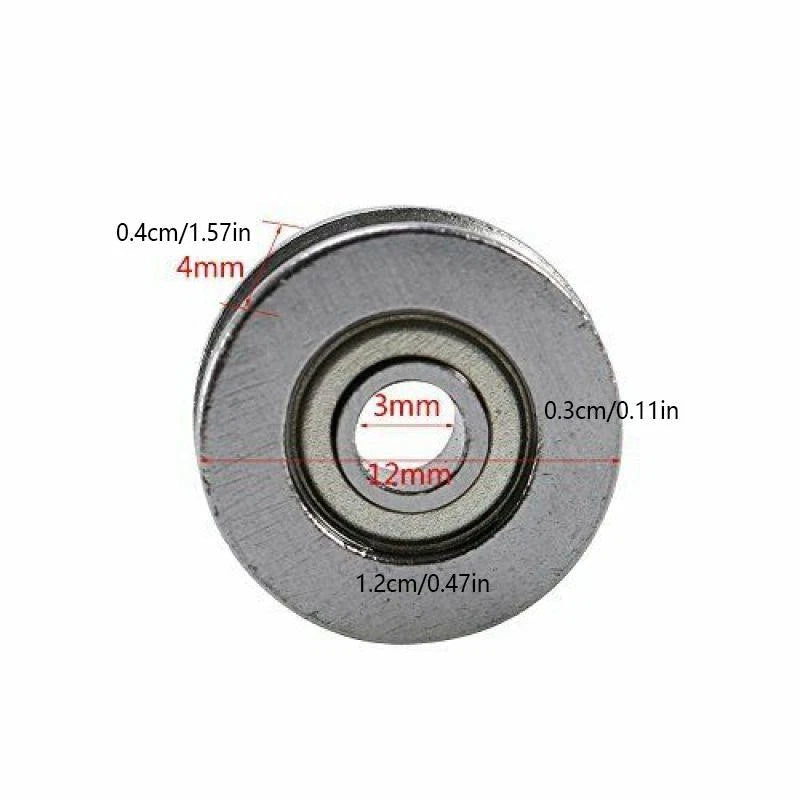10Pcs V623ZZ Groove Guide Pulley Rail Ball Bearings For Linear Motion System
