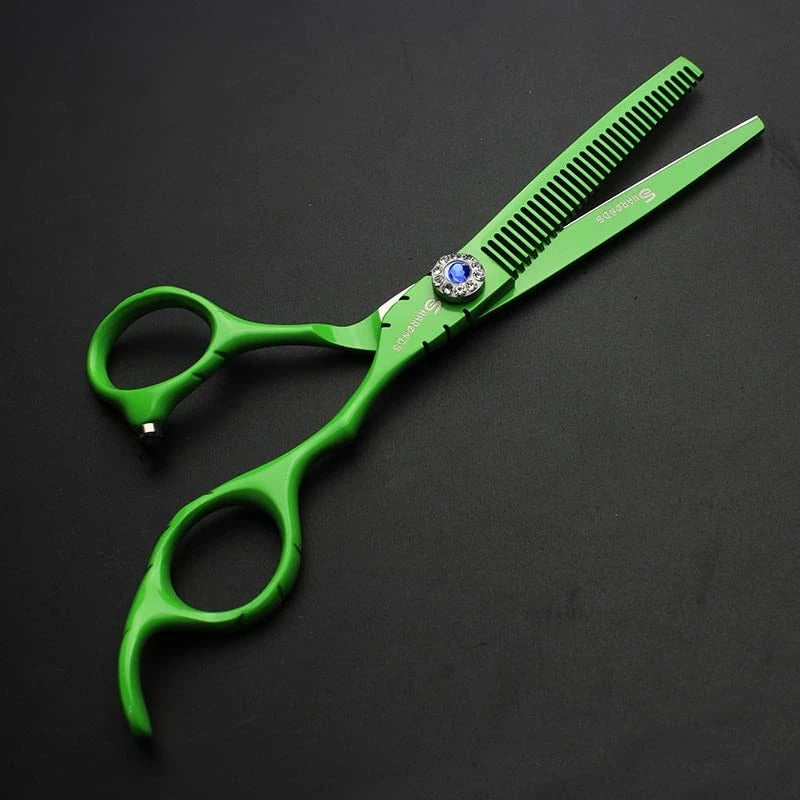 SHARONDS 6 Inch 440C High Hardness Stainless Steel Hair Scissors 6 2pc-c