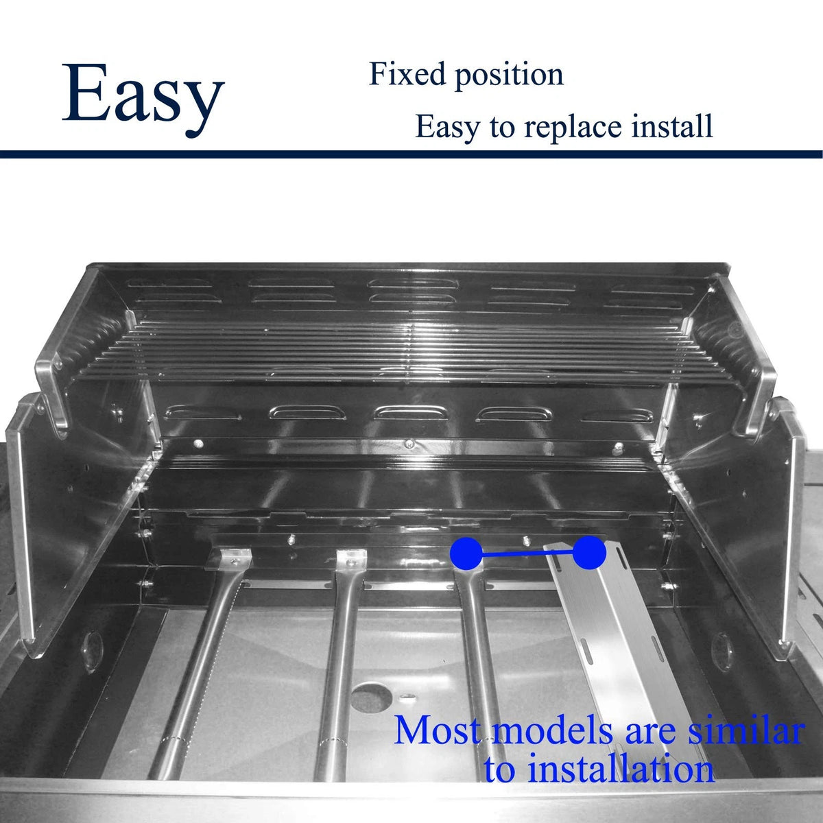 Folocy 17 5/16" Grill Heat Plates Tent Burner Cover BBQ Gas Grill...
