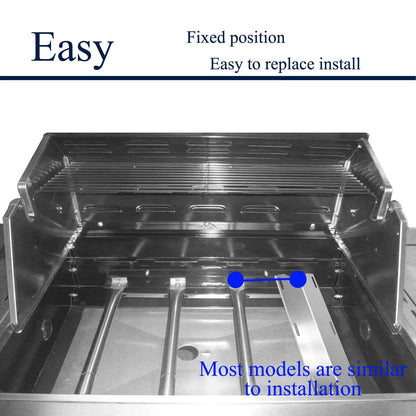 Folocy 17 5/16" Grill Heat Plates Tent Burner Cover BBQ Gas Grill...