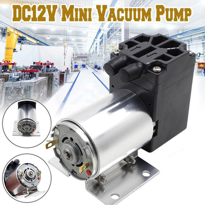 12V 5L/mi 65-120kpa Mini Vacuum Pump High Pressure Suction Diaphragm Pump Holder