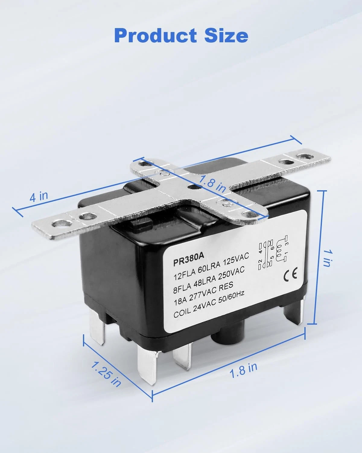 2 Pack 24V Fan Relay AC Switch SPST Fit for Control HVAC Coleman Furnace...