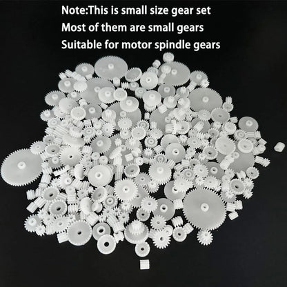 200PCS Module 0.5 Plastic Gear Single Spindle Small Motor White