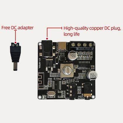 XY-AP50L Mini Portable Bluetooth 5.0 Wireless Stereo Audio Amplifier Board