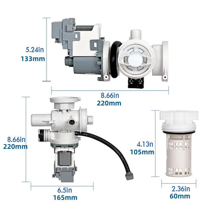 Washer Drain Pump Assembly Replacement DC97-20621A For Samsung Washing Machine.