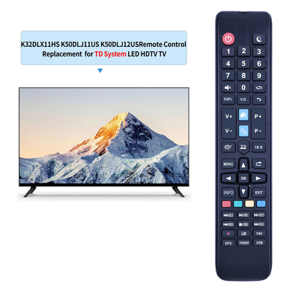 Remote Control For TD SYSTEMS K32DLX11HS K50DLJ11US K50DLJ12US