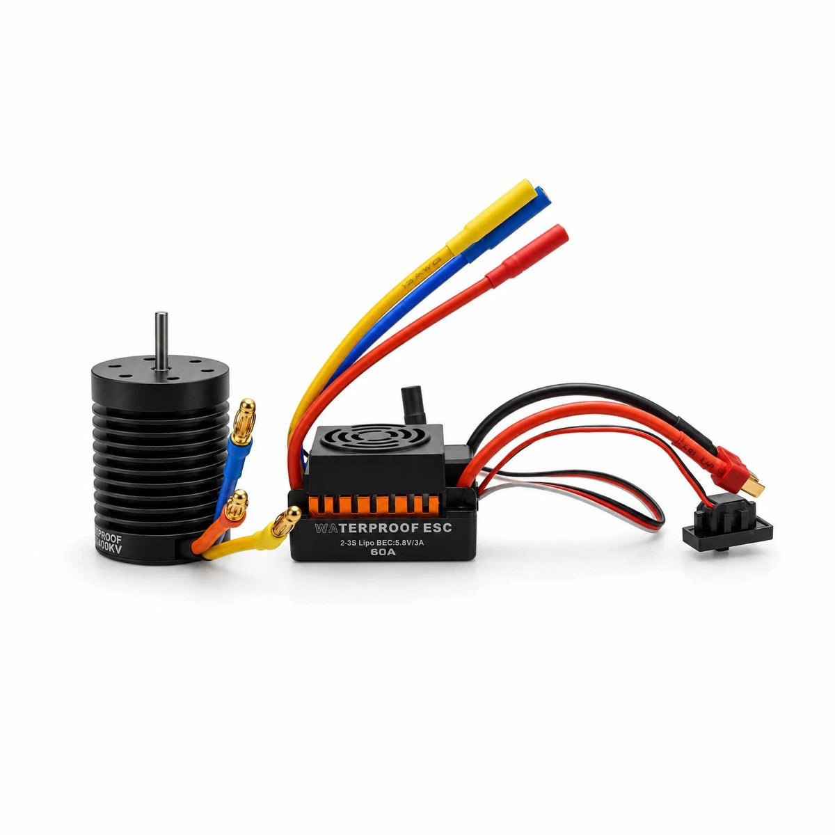 1 Set Waterproof F540 4370KV Motor With 60A ESC Kit Accessories For 1/10 RC Car