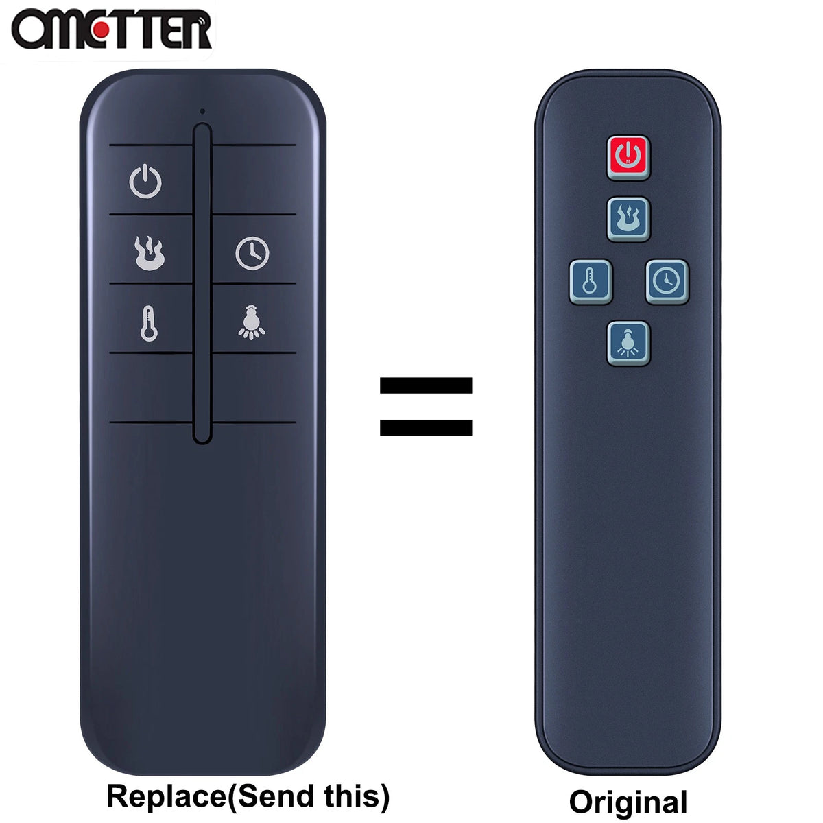 Remote Control For Greentouch Fullerton Electric Fireplace 10180SB-28-254