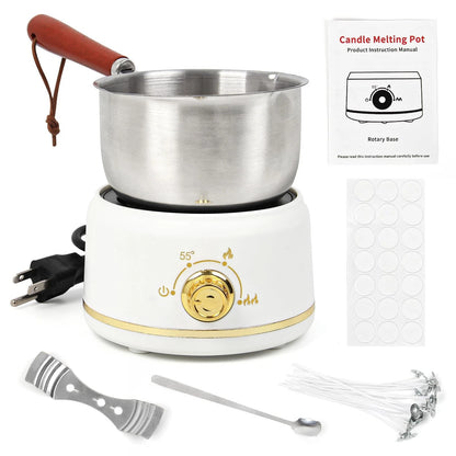 Deexun Wax Melting Pot Electric Melter for Candle Making,Candle off-white