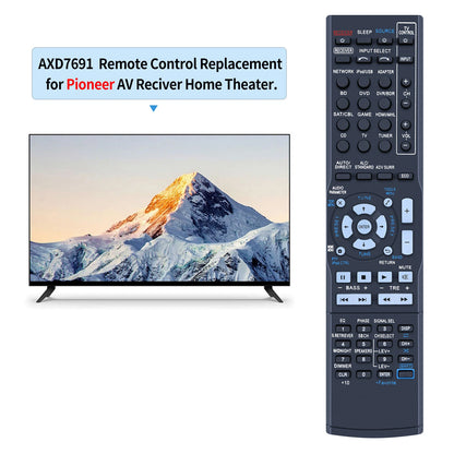 AXD7691 Remote Control For Pioneer AV Receiver VSX-1023 VSX-1023-K VSX-823