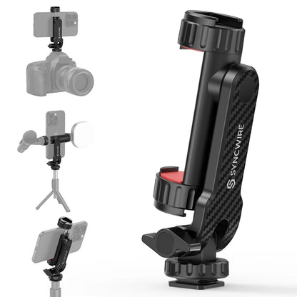 SYNCWIRE Tripod Phone Mount, Universal Smartphone Mount 3.7 inches, Black