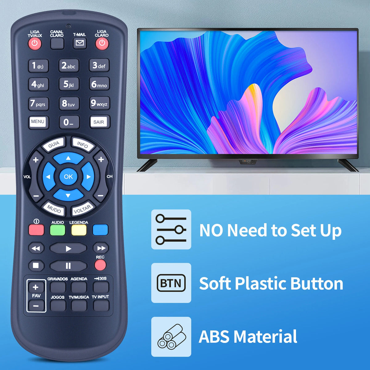 Replacement Remote Control For Claro RC3194701/02 RC3194701/01