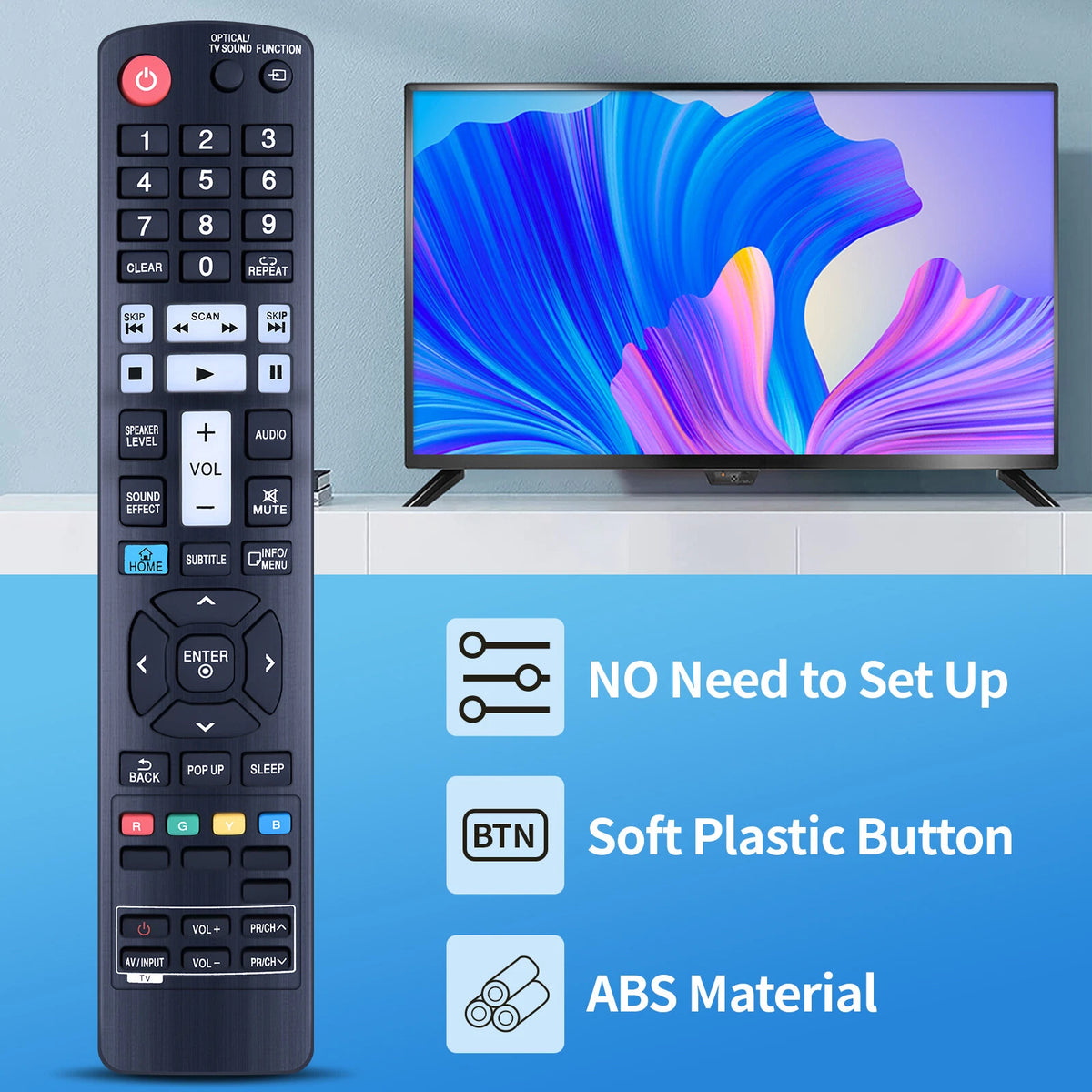 AKB73775701 Replacement Remote Control For LG SoundBar NB3732A NB3730A-NB
