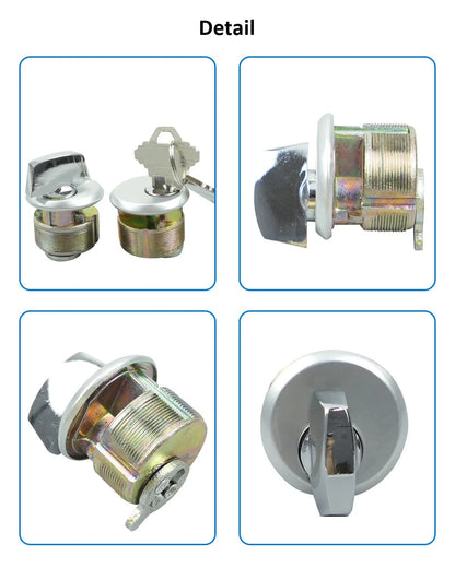 Storefront Door Lock Mortise Commercial Keys & Thumbturn, Silver