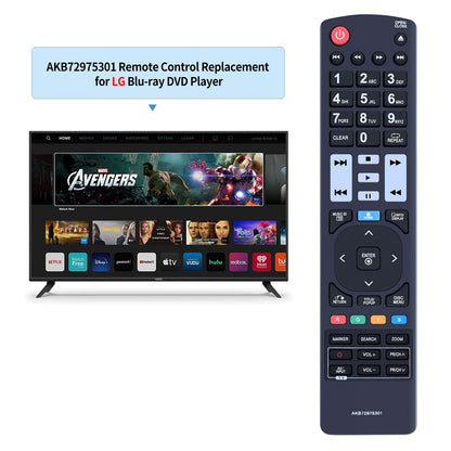 AKB72975301 Remote Control For LG Player BD550 BD560 BD560C BD590C